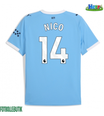 Manchester City Nico Gonzalez #14 Hemmatröja 2025-26 Kortärmad